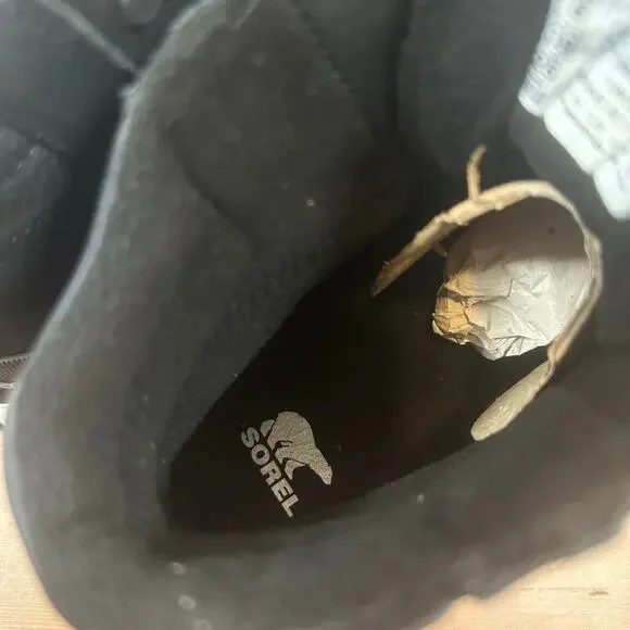 Sorel Women's Kinetic Impact Conquest Plus Waterproof Boots Black Size 8 - Picture 7 of 9